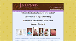 Desktop Screenshot of justdessertsobx.com